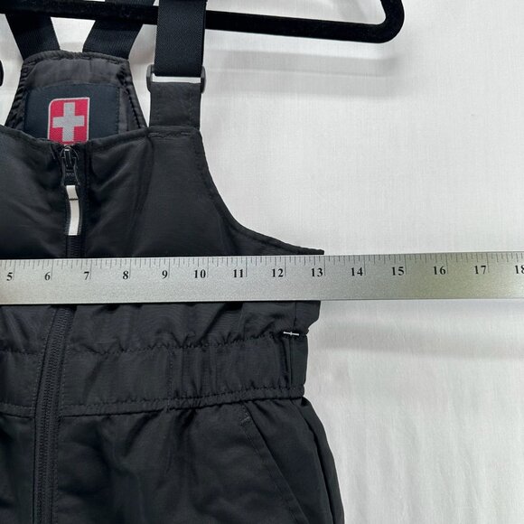 Swiss Tech Snow Bib Overalls Kids S Insulated Water Repellent Adjustable Black - Picture 7 of 12